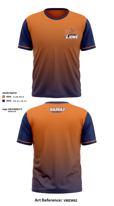 Nassau Community College Bowling 9538470 Short Sleeve Performance Shirt - 1