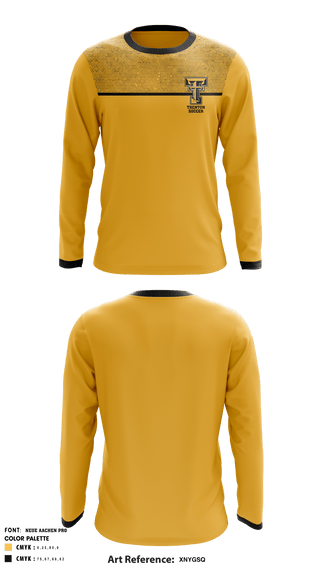 Long Sleeve Performance Shirt, Trenton High School Soccer, Men's Soccer, Teamtime, Team time, sublimation, custom sports apparel, team uniforms, spirit wear, spiritwear, sports uniforms, custom shirts, team store, custom team store, fundraiser sports, apparel fundraiser