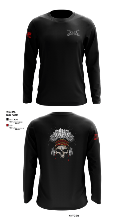 8th Squadron 1st Cavalry Regiment 5755262 Long Sleeve Performance Shirt - 1