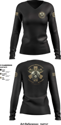 LMPD HSO TACMED 54774213 Women's Long Sleeve V-neck Shirt - 9