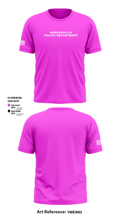 Arnaudville Police Department 19047402 Short Sleeve Performance Shirt - 1