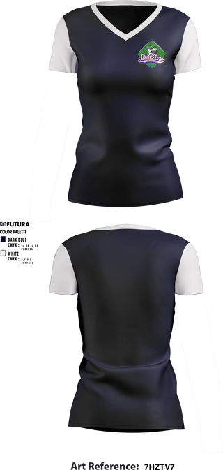 Women's Short Sleeve Vneck Shirt, The Strike Zone Omaha, Baseball, Teamtime, Team time, sublimation, custom sports apparel, team uniforms, spirit wear, spiritwear, sports uniforms, custom shirts, team store, custom team store, fundraiser sports, apparel fundraiser