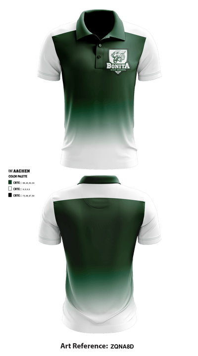 Bonita High School Water Polo 51477086 Short Sleeve Performance Polo - 1