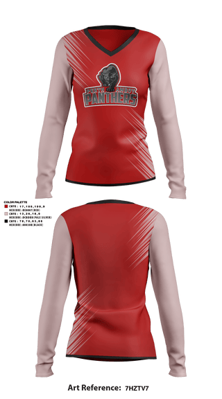 Women's Long Sleeve Vneck Shirt, Perth Amboy High School Softball, Softball, Teamtime, Team time, sublimation, custom sports apparel, team uniforms, spirit wear, spiritwear, sports uniforms, custom shirts, team store, custom team store, fundraiser sports, apparel fundraiser