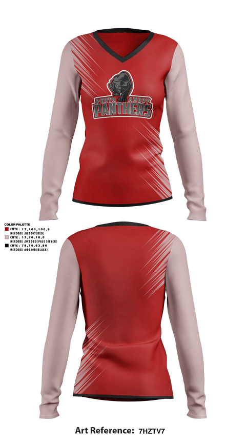 Women's Long Sleeve Vneck Shirt, Perth Amboy High School Softball, Softball, Teamtime, Team time, sublimation, custom sports apparel, team uniforms, spirit wear, spiritwear, sports uniforms, custom shirts, team store, custom team store, fundraiser sports, apparel fundraiser