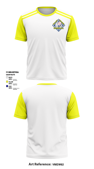 Valley Baseball League 3936666 Short Sleeve Performance Shirt - 1
