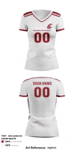 Washington State University Volleyball 5484408 Women's Short Sleeve V-neck Shirt - 3