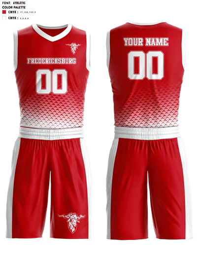 Fredericksburg Middle School Basketball 98284294 Basketball Uniform - 1
