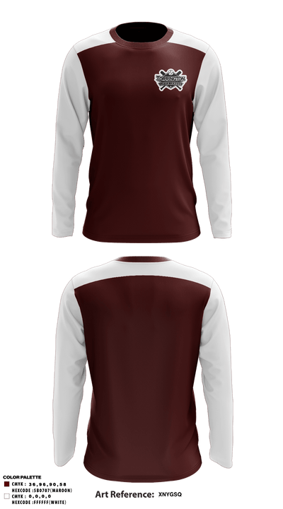 Torrington Little League Baseball 53575792 Long Sleeve Performance Shirt - 1