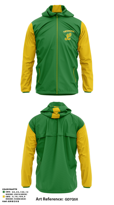 Listowel Minor Baseball 12118936 Windbreaker - 1