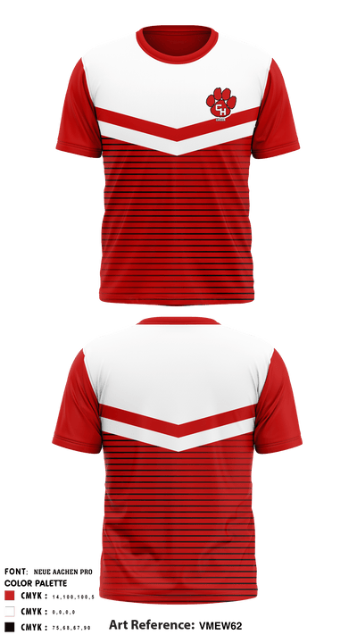Colleyville Heritage High School Cheer 64869886 Short Sleeve Performance Shirt - 1