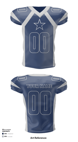 Football Jersey, Sugar Land Cowboys Football, School Spirit Store, Teamtime, Team time, sublimation, custom sports apparel, team uniforms, spirit wear, spiritwear, sports uniforms, custom shirts, team store, custom team store, fundraiser sports, apparel fundraiser