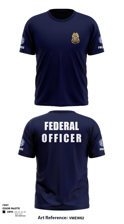BIA POLICE 54226470 Short Sleeve Performance Shirt - 3