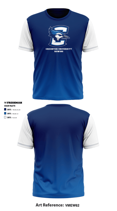 Creighton University Rowing 94459021 Short Sleeve Performance Shirt - 1