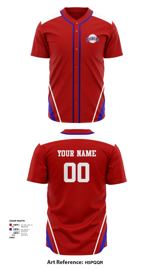 Full Button Baseball Jersey, SydneySooners, Baseball, Teamtime, Team time, sublimation, custom sports apparel, team uniforms, spirit wear, spiritwear, sports uniforms, custom shirts, team store, custom team store, fundraiser sports, apparel fundraiser