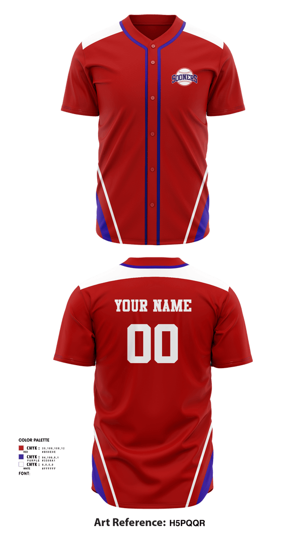 Full Button Baseball Jersey, SydneySooners, Baseball, Teamtime, Team time, sublimation, custom sports apparel, team uniforms, spirit wear, spiritwear, sports uniforms, custom shirts, team store, custom team store, fundraiser sports, apparel fundraiser