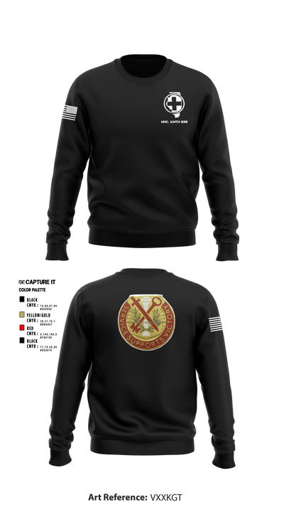 HHC 634th BSB 93326956 Crew Neck Sweatshirt - 3