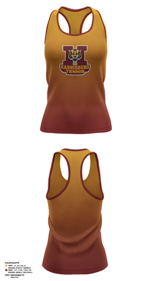 Tank Top, Harrisburg High School Tennis, Tennis, Teamtime, Team time, sublimation, custom sports apparel, team uniforms, spirit wear, spiritwear, sports uniforms, custom shirts, team store, custom team store, fundraiser sports, apparel fundraiser