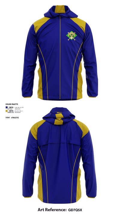 Erie Youth Baseball 21835275 Windbreaker - 1