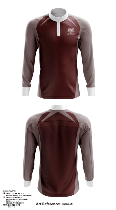 Loomis Chaffee School Golf 19710539 Quarter Zip Jacket - 1