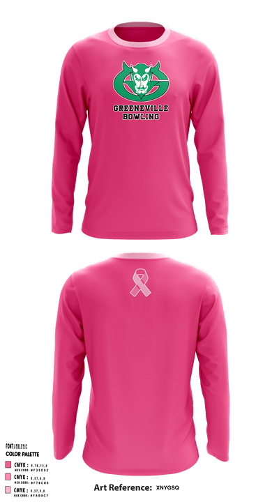 Greeneville Bowling 12785046 Long Sleeve Performance Shirt - 3
