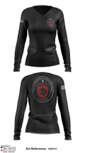 SOCAF 57961693 Women's Long Sleeve V-neck Shirt - 1