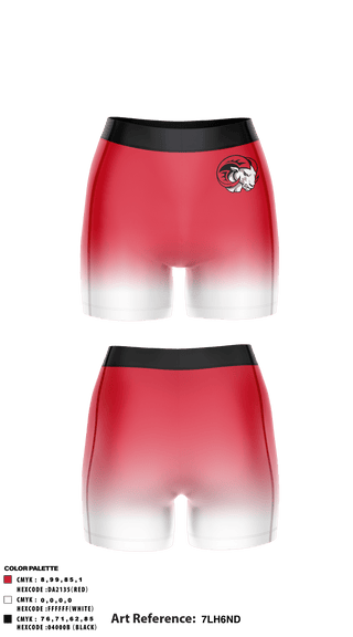 Women's Compression Shorts, Winston-Salem State University Tennis, Tennis, Teamtime, Team time, sublimation, custom sports apparel, team uniforms, spirit wear, spiritwear, sports uniforms, custom shirts, team store, custom team store, fundraiser sports, apparel fundraiser