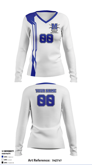 Women's Long Sleeve Vneck Shirt, McCallum High School women's volleyball, Women's Volleyball, Teamtime, Team time, sublimation, custom sports apparel, team uniforms, spirit wear, spiritwear, sports uniforms, custom shirts, team store, custom team store, fundraiser sports, apparel fundraiser