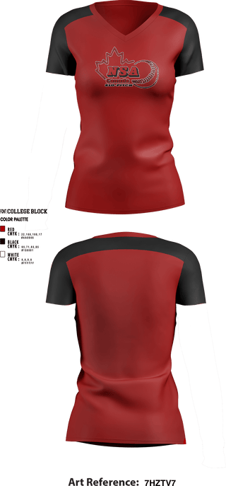 Women's Short Sleeve Vneck Shirt, Canada Slo-Pitch Leagues, Baseball, Teamtime, Team time, sublimation, custom sports apparel, team uniforms, spirit wear, spiritwear, sports uniforms, custom shirts, team store, custom team store, fundraiser sports, apparel fundraiser