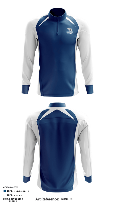 Lincoln-Way East High School Golf 53204145 Quarter Zip Jacket - 1