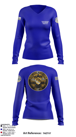 Women's Long Sleeve Vneck Shirt, , Police, Teamtime, Team time, sublimation, custom sports apparel, team uniforms, spirit wear, spiritwear, sports uniforms, custom shirts, team store, custom team store, fundraiser sports, apparel fundraiser