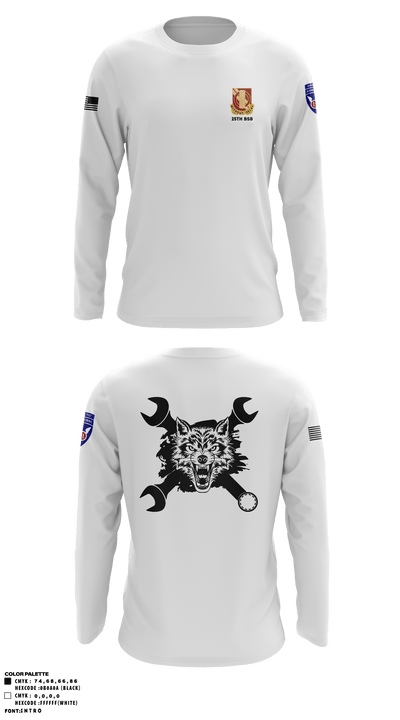 B Co., 25th BSB, 1st BDE, 11th ADV 49846330 Long Sleeve Performance Shirt - 5