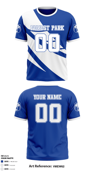 Forest Park High School Football 86634830 Short Sleeve Performance Shirt - 2
