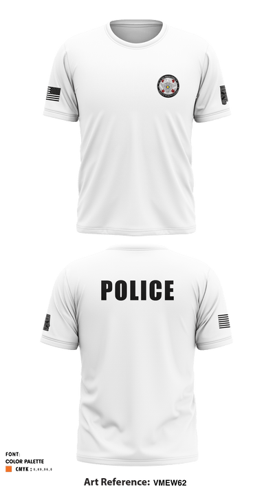 Bay Minette Police Department 41328135 Short Sleeve Performance Shirt - 8