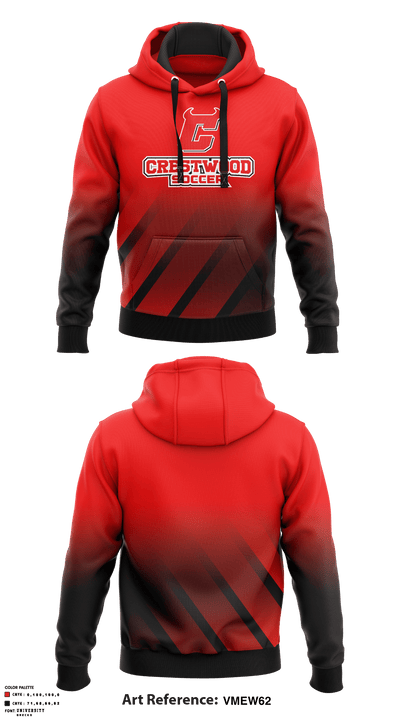 Crestwood High School Soccer 25155724 Hoodie - 1