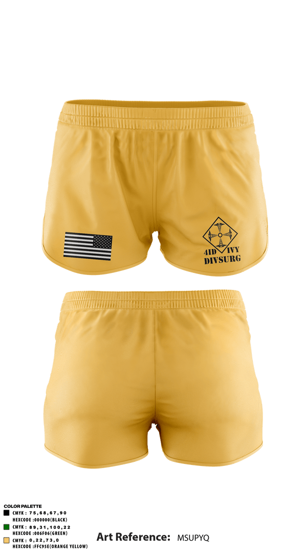 Track Shorts, DIVSURG, 4ID, Army, Teamtime, Team time, sublimation, custom sports apparel, team uniforms, spirit wear, spiritwear, sports uniforms, custom shirts, team store, custom team store, fundraiser sports, apparel fundraiser