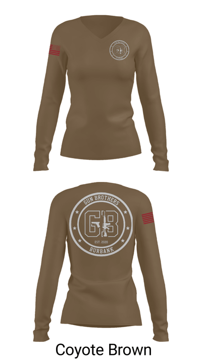 Gun Brothers 19899878 Women's Long Sleeve V-neck Shirt - 47