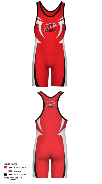 H V Jenkins Wrestling 31421747 Wrestling Singlet - 1