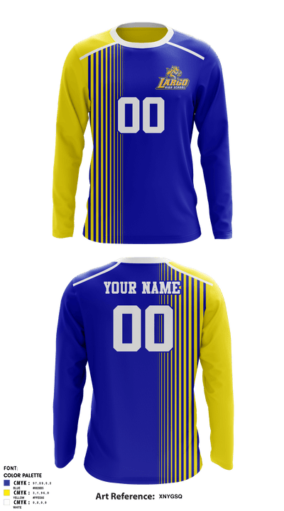 Largo High School Volleyball 90111648 Long Sleeve Performance Shirt - 2