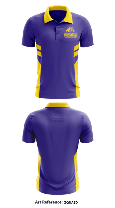 McAllen High School Wrestling 38465175 Short Sleeve Performance Polo - 1