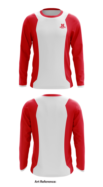 University of Nebraska Golf 3369063 Long Sleeve Performance Shirt - 1