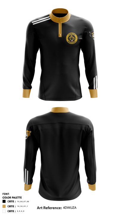 Commack High School Wrestling 82266688 Quarter Zip Jacket - 1