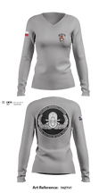 767 EOD 32922414 Women's Long Sleeve V-neck Shirt - 1