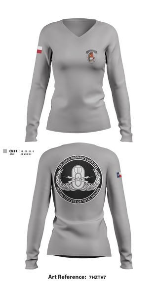 Women's Long Sleeve Vneck Shirt, RENEGADES, Football, Teamtime, Team time, sublimation, custom sports apparel, team uniforms, spirit wear, spiritwear, sports uniforms, custom shirts, team store, custom team store, fundraiser sports, apparel fundraiser
