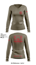 B 104th 82799853 Women's Long Sleeve V-neck Shirt - 9