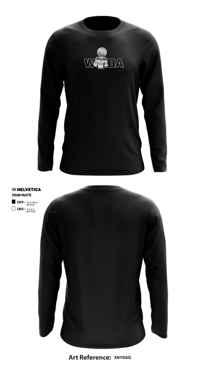 Winnipeg Minor Basketball Association 87280950 Long Sleeve Performance Shirt - 1