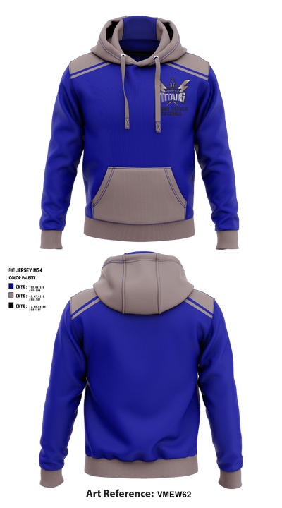 Mount Vernon High School Baseball 61744643 Hoodie - 1