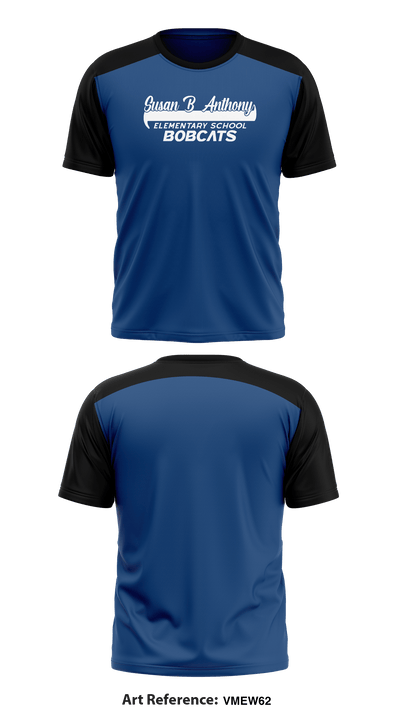 Susan B. Anthony Elementary 24995928 Short Sleeve Performance Shirt - 1