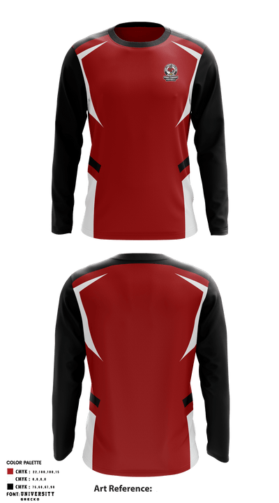Summit Parkway Middle School Football 67681553 Long Sleeve Performance Shirt - 1