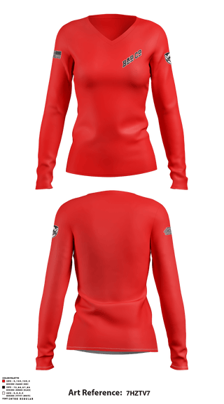 Women's Long Sleeve Vneck Shirt, , , Teamtime, Team time, sublimation, custom sports apparel, team uniforms, spirit wear, spiritwear, sports uniforms, custom shirts, team store, custom team store, fundraiser sports, apparel fundraiser